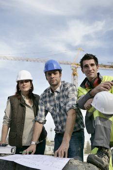 Construction colleagues