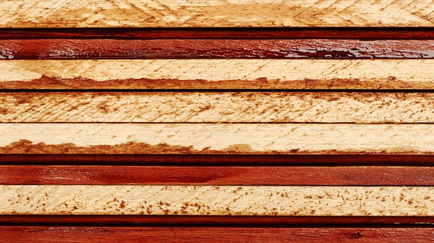 Wooden boards arranged horizontally