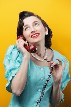 Vintage Woman Talking on the Phone