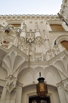 Castle Hluboka nad Vltavou chateau in Czech Republic