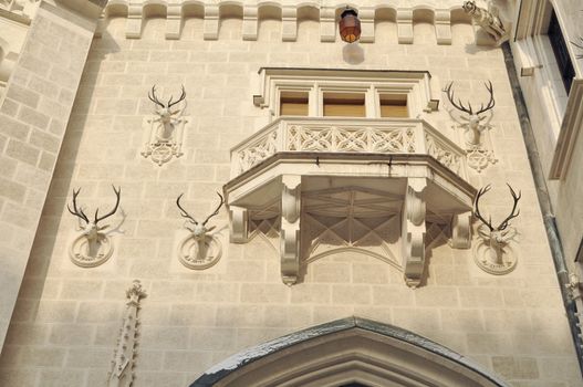 Castle Hluboka nad Vltavou chateau in Czech Republic