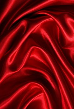 Smooth elegant red silk can use as background 