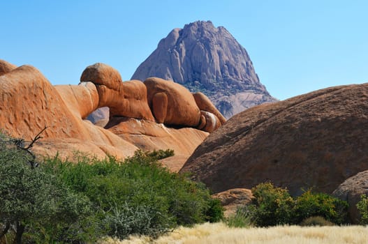 The Bridge, a natural arch at Spitzkoppe, Namibia