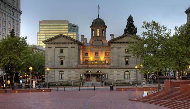 Pioneer Square Courthouse in Portland Oregon.