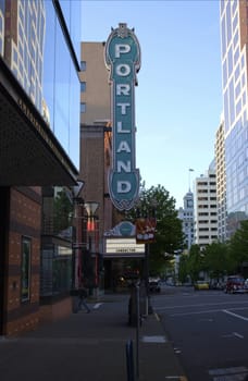 Portland sign, a popular landmark. 