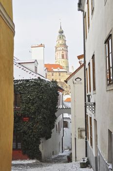 The old streets. Cesky Krumlov; Czech Republic