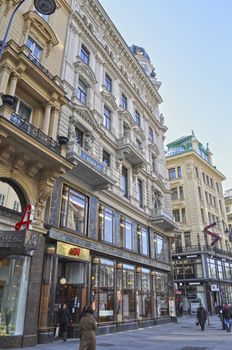 Viennese architecture in the Baroque style. Austria