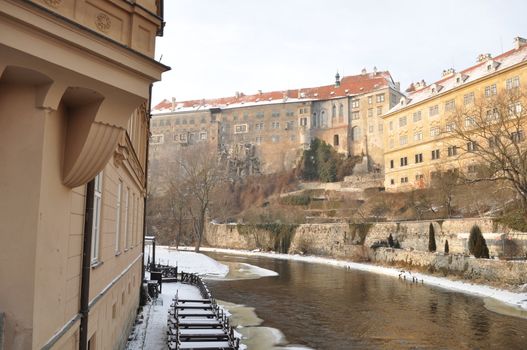 The historic city of Cesky Krumlov, Czech Republic