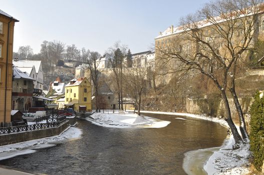 The historic city of Cesky Krumlov, Czech Republic