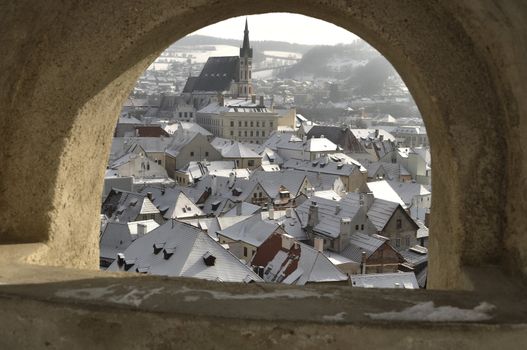 The historic city of Cesky Krumlov, Czech Republic