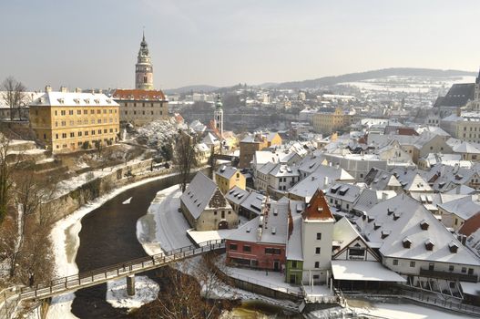 The historic city of Cesky Krumlov, Czech Republic