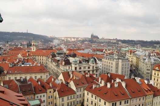 Old town in Prague in Czech Republic