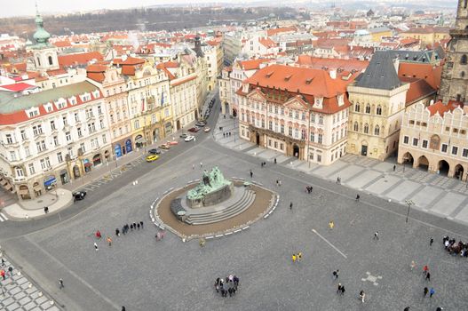 The area of the old town in Prague, Czech Republic