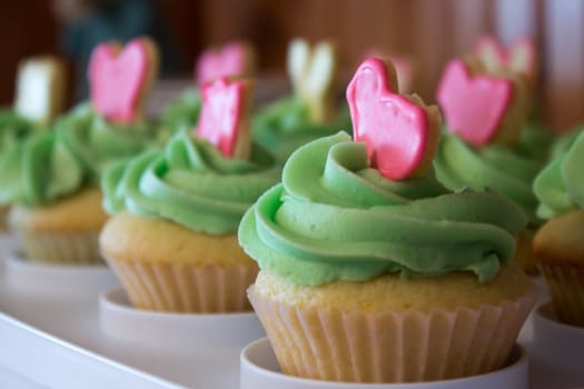 Cupcakes decorated for Easter.