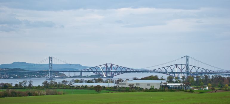 the bridges over the Firth of Forth in Scotland