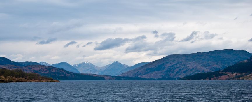 view of Loch Katrine in the Trossachs, Scotland