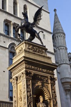 Dragon Statue Marking the Former Site of Temple Bar.