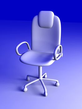 3D rendered office chair. 
Unbalanced lightning setup.