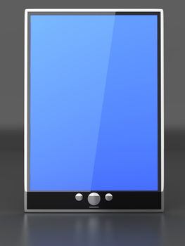 A Tablet PC / Pad. 3D rendered illustration.  