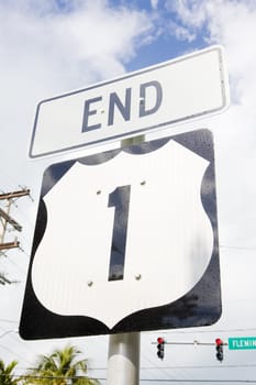 end of the road number 1, Key West, Florida, USA