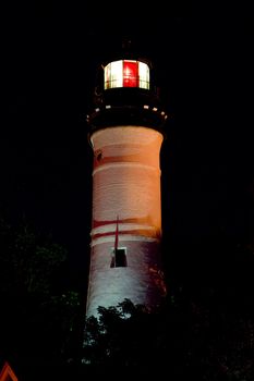The Key West Lighthouse at night, Florida Keys, Florida, USA