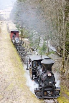 steam train, Ciernohronska Railway, Slovakia