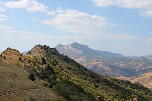 view on Crimean mountains