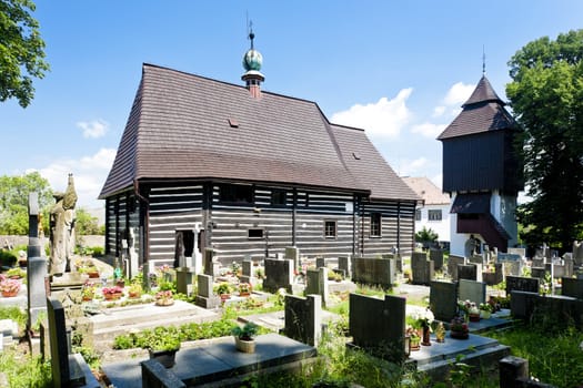 wooden church in Slavonov, Czech Republic