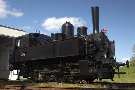 steam locomotive (422.098), Museum KHKD, Knezeves, Czech Republic