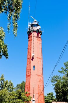 lighthouse Latia Morska in Hel, Pomerania, Poland