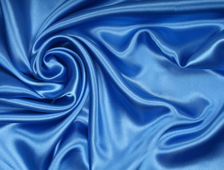 Smooth elegant blue silk can use as background 