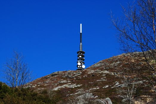 top of ulriken in Bergen Norway