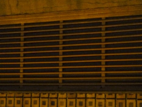 window slats at night as a background