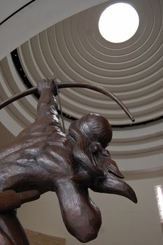 The atrium of the museum of the American Indian in Washington DC.