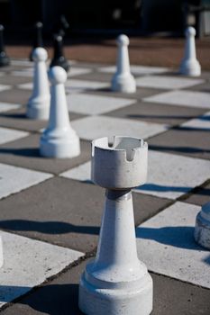 Big chess board outside