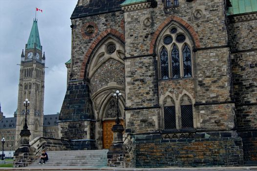 Canadian Parliament seen from the East Bloc.