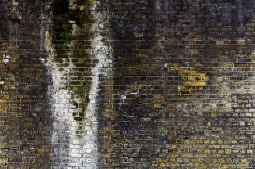 Weathered brick wall, grunge background