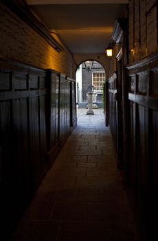 The historic Pickering Place in London.  It is the city's smallest square and the location of the last ever duel in London.