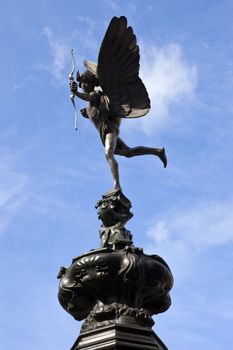 Eros Statue in Piccadilly Circus.