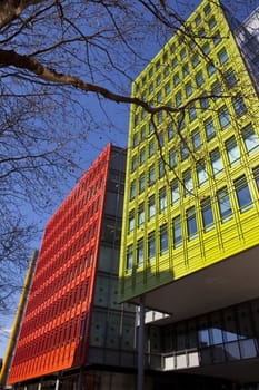 Modern buildings known as 'Central St. Giles' in central London.