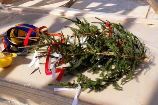 close-up of a ceremony tree....