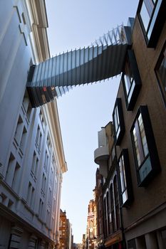 The walkway/bridge on Floral Street in London which connects the Royal Ballet and Royal Opera Houses.