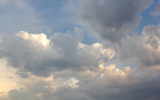 Evening sky with clouds