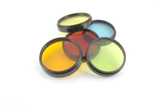 Filter for lenses over white