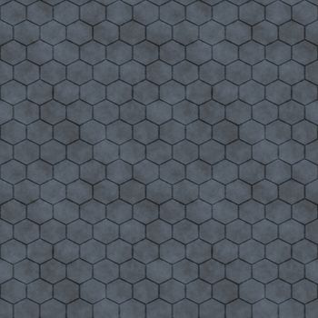 Hexagon Flooring Concrete Seamless Pattern