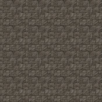 Stone Wall of Square Blocks Seamless Pattern