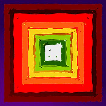 Abstract draw of gradient color rectangle frame