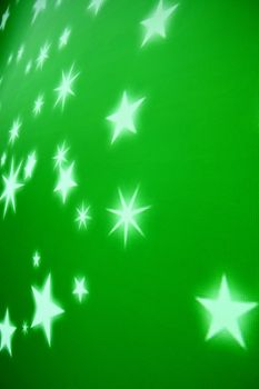 green star glow abstract background 