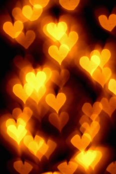 bokeh hearts background abstract macro