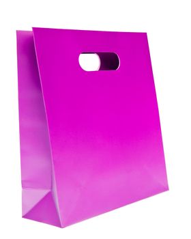 shopping bag, violet color